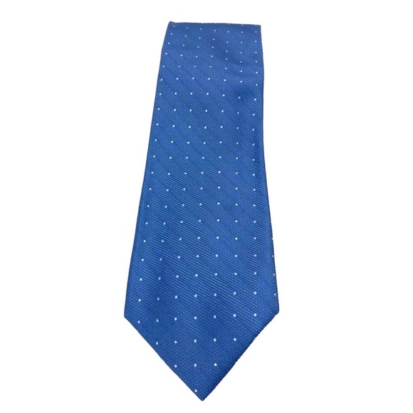 Calvin Klein Powder Blue with White Polka Dots Necktie - Picture 4 of 4